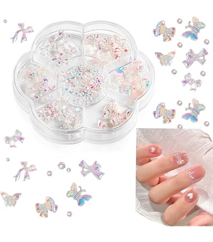 Amazon.co.jp: 3Dネイルパーツ 20点セット リボン ハート ライン